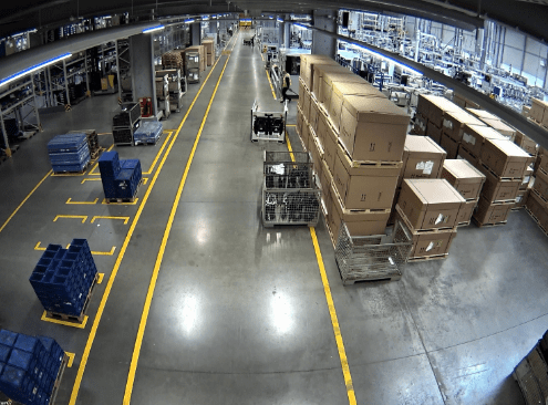 View of a Forklift Area