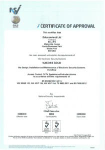 NSI Gold Certificate