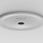 H5a Fisheye Camera, In Ceiling Mount (side 3 4 View Installed)