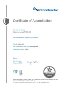 Safecontractor 2024 2025 Certificate