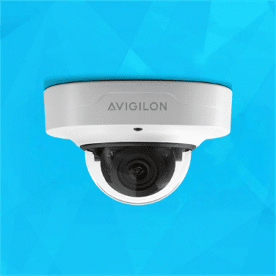 Avigilon Alta A5 Compact Dome Camera Blue Background