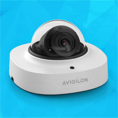Avigilon Alta A5 Dome Blue Background Avigilon Alta A5 Dome Blue Background
