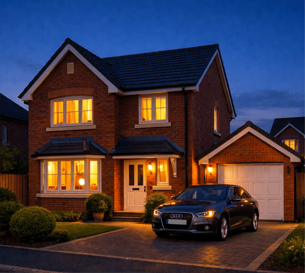 Family Home At Dusk Scaled Family Home At Dusk Scaled