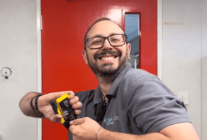 Steve Installing Halo Cabling